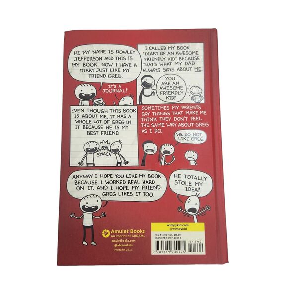 DIARY Of A WIMPY KID BOOKS LOT Of 9 HARDCOVER By JEFF KINNEY HB YA CLASSROOM - Picture 8 of 16